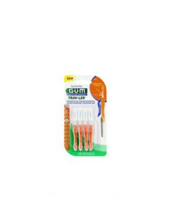 GUM Brossettes Traveler ultrafine cylindrique, bte de 4 (1412)