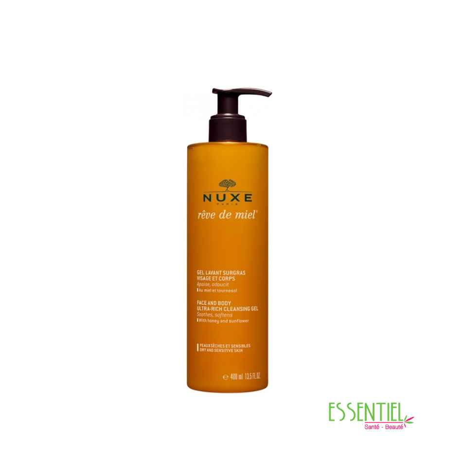 NUXE reve de miel gel lavant surgras 400ml