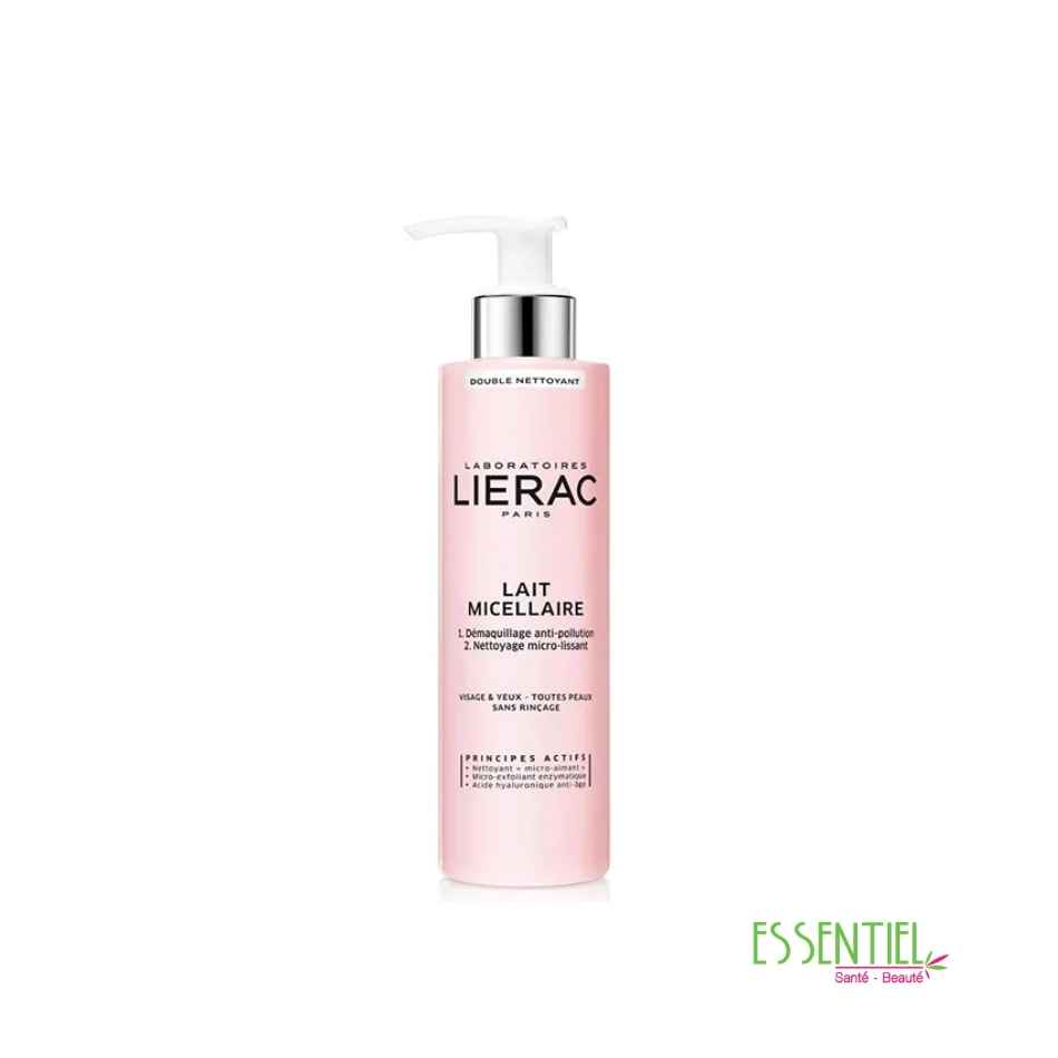 Lierac Lait Micellaire Double Nettoyant Visage et Yeux – 200 mL