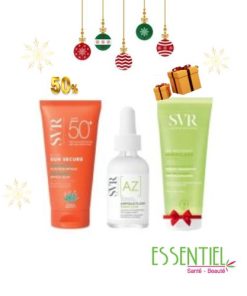 Coffret SVR SEBIACLEAR ampoule Flash AZ + SVR blur SPF 50 + gel nettoyant 55 ml gratuit