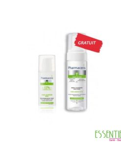 PHARMACERIS LOT SEBO ALMOND PEEL 10% + MOUSSE PURI-SEBOSTATIC OFFERTE