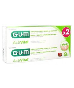 GUM ACTIVITAL LOT DE 2 DENTIFRICES