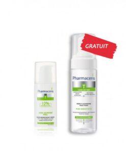 PHARMACERIS LOT SEBO ALMOND PEEL 10% + MOUSSE PURI-SEBOSTATIC OFFERTE