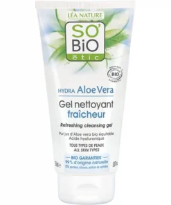 SO'BIO ÉTIC  HYDRA ALOE VERA Gel nettoyant fraîcheur