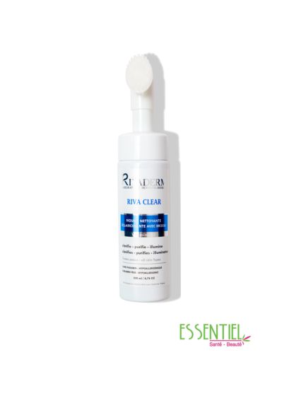 RIVADERM RIVA CLEAR MOUSSE NETTOYANTE ECLAIRCISSANTE 200ML
