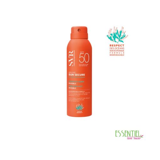 SUN SECURE Brume SPF50+ Brume solaire biodégradable fraîche et invisible SPF50 SUN SECURE Brume SPF50 200ml |