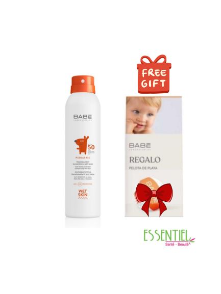 BABE Pack Écran Solaire Transparent Pédiatrique SPF50 + Ballon Offert