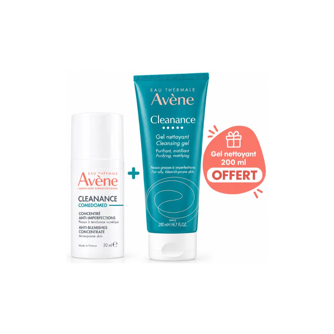 avene cleanance comedomed30ml+gel nettoyant 200ml offert