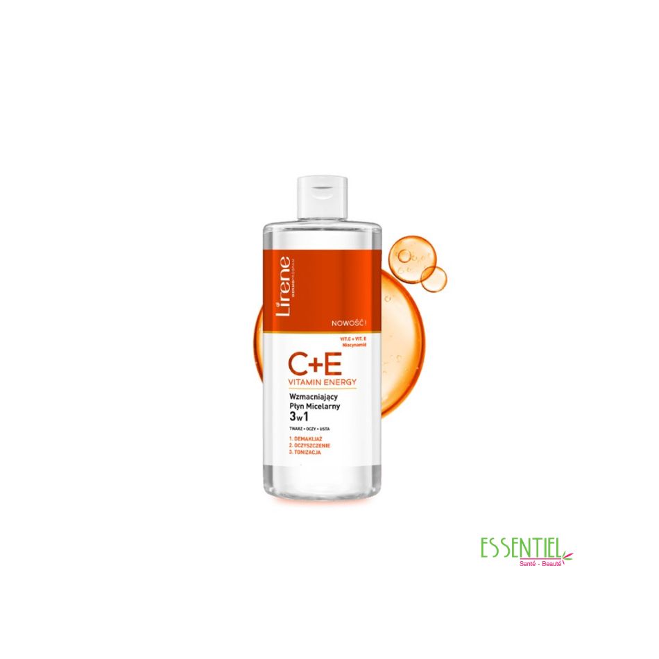 LIRENE C+E VITAMIN ENERGY EAU MICELLAIRE 3 EN 1 400ML
