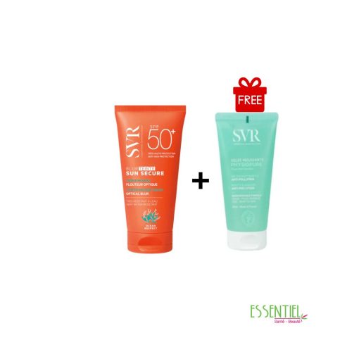 SVR-pack-SUN-SECURE-BLUR-SPF50-teinte-physiopure-gelee-moussante-55ml