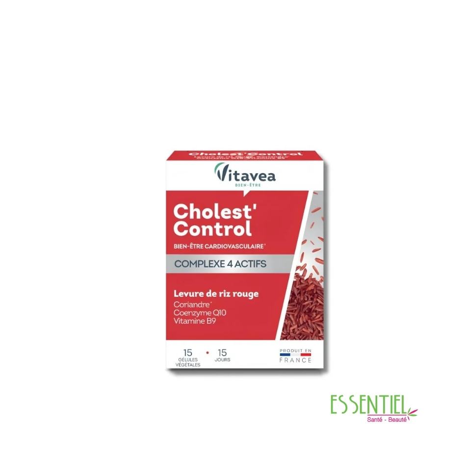 VITAVEA CHOLEST CONTROL LEVURE DE RIZ ROUGE 15 GELULES