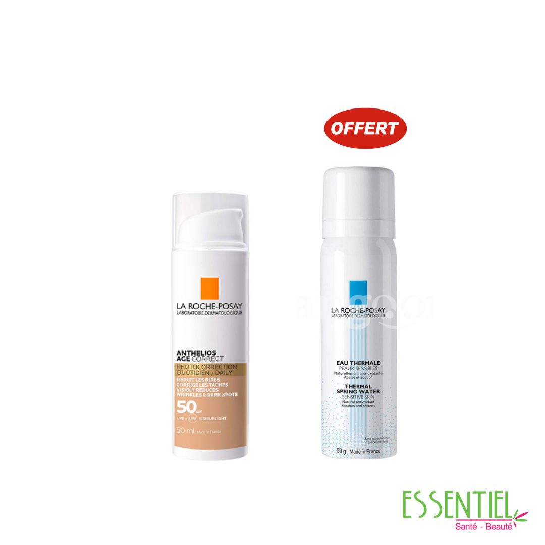 LA ROCHE POSAY ANTHELIOS AGE CORRECT SPF50, 50ml + LA ROCHE POSAY EAU THERMALE 50ML