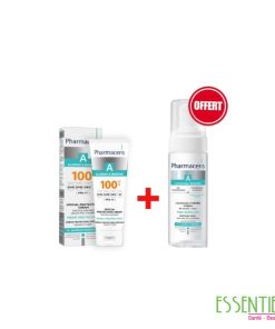 PHARMACERIS CREME SOLAIRE A MEDIC PROTECTION SPF100 75ML + MOUSSE NETTOYANTE 150ML OFFERTE