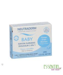 Neutraderm baby Savon surgras douceur 3 en 1 100gr