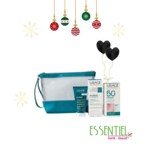 URIAGE TROUSSE HYSEAC FLUIDE SPF 50 + 3 REGUL SOIN GLOBAL+GEL NETTOYANT 50 ML