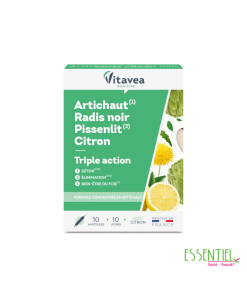 Vitavea Artichaut Radis Noir Pissenlit Citron 10 ampoules