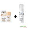 PHARMACERIS F FOND DE TEINT SPF 50 IVORY 02+PHARMACERIS W PURI ALBUCIN MOUSSE NETTOYANTE ECLAIRCISSANTE 150ML