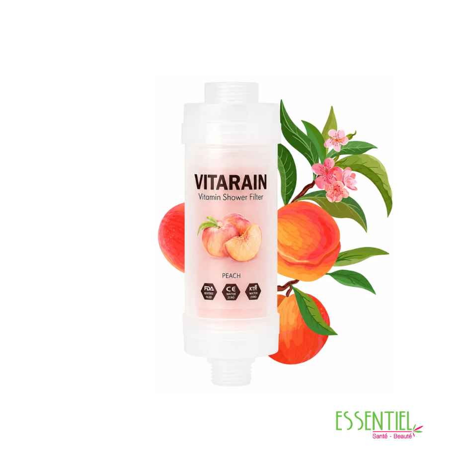 VITARAIN Filtre de douche à la vitamine – parfum pêche