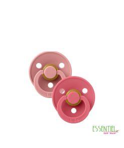 BIBS Colour 2 Pack - Dusty Pink/Coral
