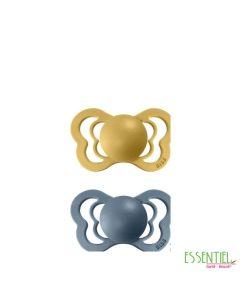 BIBS Couture Mustard-Petrol 0+, Lot De 2
