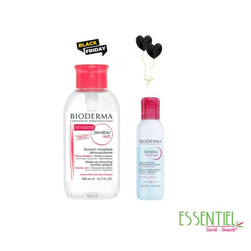 BIODERMA SENSIBIO H2O EAU MICELLAIRE 500ML+BIODERMA SENSIBIO H2O EYE 125ML