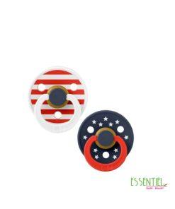 bibs sucette stars et stripes 0-6 m taille 1