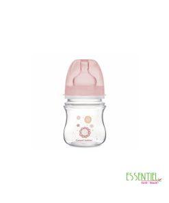 canpol babies Biberon anti-colique à col large Easystart 120 ml PP NOUVEAU-NÉ rose