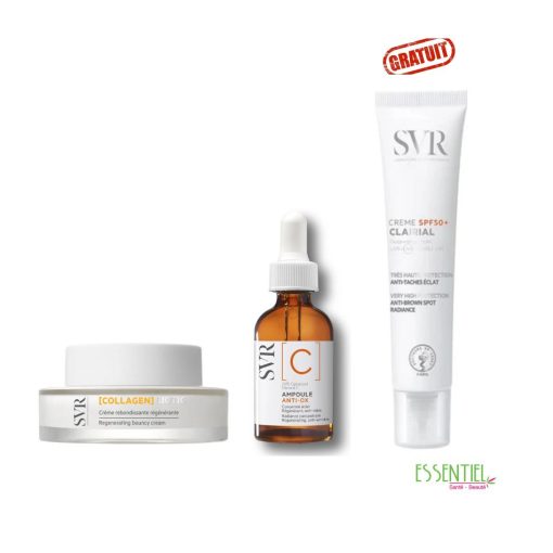 Perte d’élasticité, peau affinée, rides. Régénérer votre peau grâce à une combinaison de 3 actifs essentiels à la fonction de la peau : des probiotiques pasteurisés, de la vitamine C stabilisée et de l’Acide Hyaluronique. Et pour une peau rebondie, ferme, pulpeuse, cette crème à la texture mémoire de forme est enrichie d’un collagène d’origine végétale. Jour après jour, la peau est renforcée, plus élastique, plus lisse.
