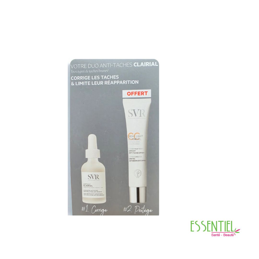 svr pack clairial ampoule + cc light 40ml gratuit