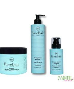 RoseBaie Trio Huile de Ricin Shampoing Masque et Sérum