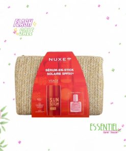 nuxe trousse serum en stick spf 50+ + huile prodigieuse florale or 10ml + trousse