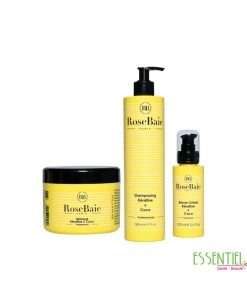 rose baie trio shampooing +masque +serum coco 500ml