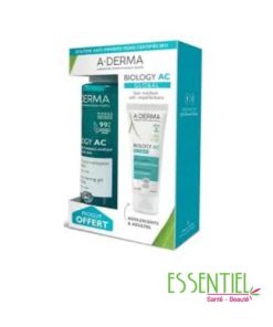 A-DERMA COFFRET BIOLOGY AC GLOBAL 40ML+ BIOLOGY AC GEL 100ML OFFERT