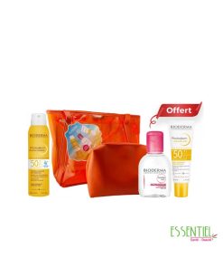 BIODERMA SAC PHOTODERM BRUME + AQUAFLUIDE + SENSIBIO H20+ TROUSSE