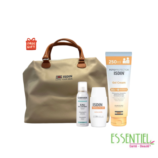 Pack Isdin : Isdin gel cream + fotoultra100 + eau thermale gamarde 100ml