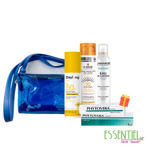 Un pack 4en1 parfait pour protéger la peau, les cheveux et apaiser les coups de soleil, avec des cadeaux offerts pour un été tout en douceur