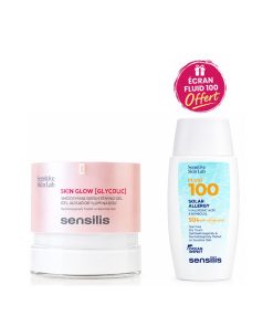 sensilis skin glow glycolic + sensilis fluid 100
