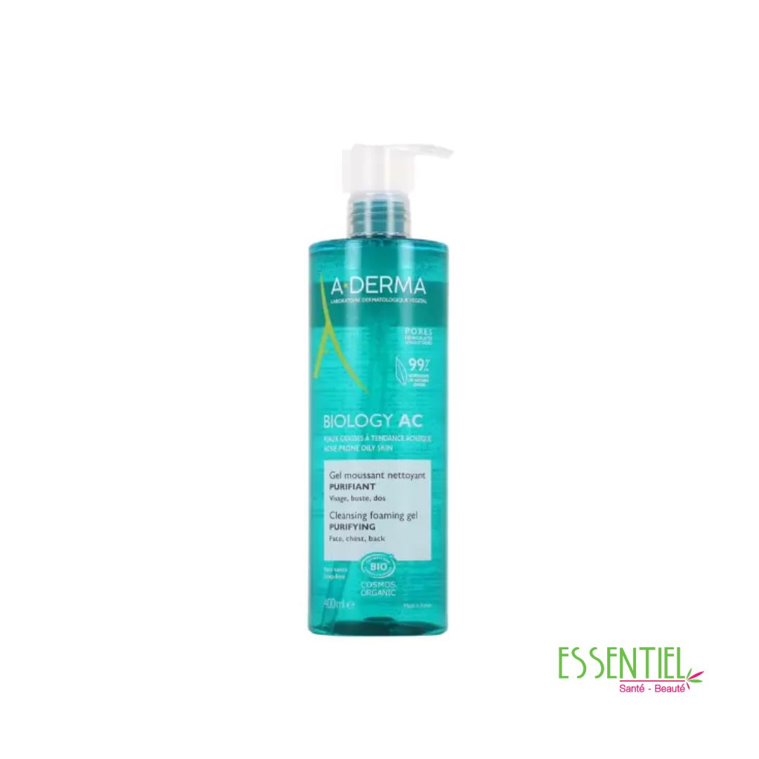 A-DERMA BIOLOGY AC – GEL MOUSSANT NETTOYANT PURIFIANT 400ML