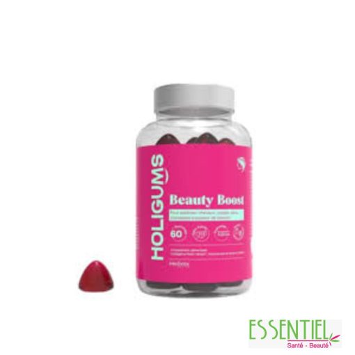 Gummies Holistix HOLIGUMS Beauty Boost – pot de 60 gommes naturelles à la biotine et au zinc pour la beauté des cheveux, de la peau et des ongles.