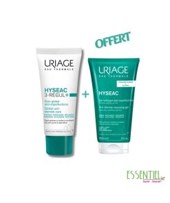 URIAGE HYSEAC DUO 3 REGUL+ SOIN GLOBAL + Gel Nettoyant 50ML OFFERT