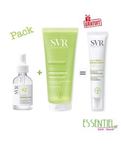 SVR PACK SEBIACLEAR AMPOULE AZ+ SEBIACLEAR GEL 200ML = SEBIACLEAR ECRAN SPF 50+ GRATUITE