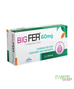 Bigfer 60 mg – boîte de 30 gélules de fer