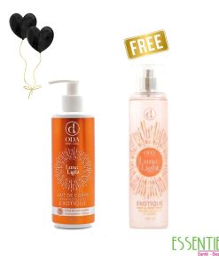ODA LAIT DE CORPS ECLAIRCISSANT EXOTIQUE 250 ML+ODA LUNALIGHT BRUME CHEVEUX ET CORPS EXOTIQUE 250ML GRATUIT