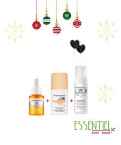 PHARMACERIS PACK ANTIOX VIT C +FOND DE TEINT SPF 50+ (IVORY 1) +MOUSSE NETTOYANTE ANTI TACHES 150ML OFFERT