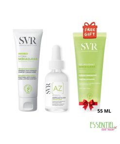 SVR PACK SEBIACLER AMPOULE FLASH AZ +HYDRA 40ML + GEL MOUSSANT 55ML OFFERT