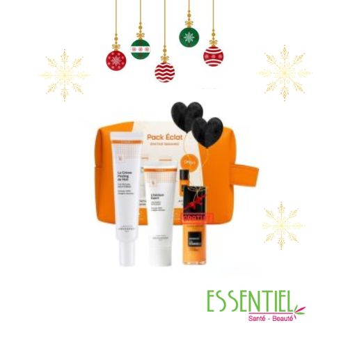 NOVEXPERT Pack Éclat – Crème Nuit Peeling + Exfoliant Expert + Mini Booster Vitamine C + Trousse Offerte