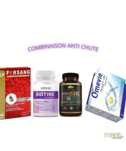 COMBINAISON ANTI CHUTE ( FERSANG B/30+BIOHERBS BIOTINE B/30+THERAPIA ACEROZINC B/30+OMEVIE OMEGA3-500 B/30)