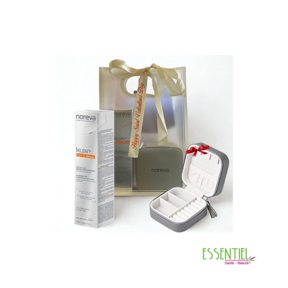 NOREVA COFFRET IKLEN+ PURE C REVERSE SOIN DE JOUR PERFECTEUR REGENERANT 40 ML+PORTE BIJOUX (OFFERT)