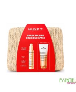 NUXE SUN SPRAY SOLAIRE DELICIEUX SPF50 + PRODIGIEUX HUILE DE DOUCHE 200ML + TROUSSE OFFERTES