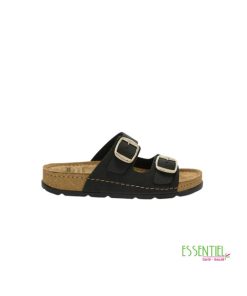 SCHOLL BORA 2 BUCKLES NOIR